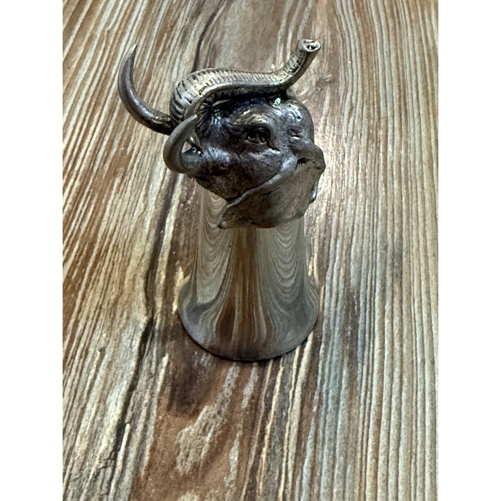 PEWTER STIRRUP Elephant- DRINK - ALCOHOL- BARTENDER 3.5"